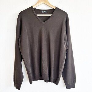 St Croix Sweater 100% Wool V- Neck Pullover Lightweight Knit USA